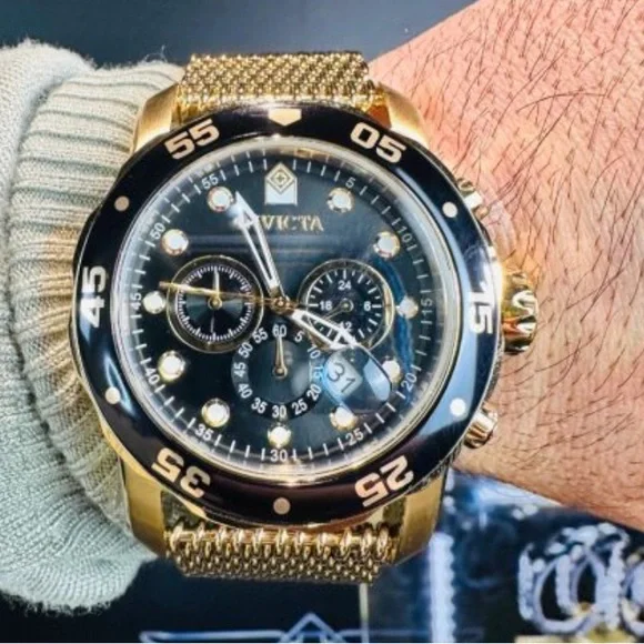 New Invicta Pro Diver Men”s Watch 48mm, Gold - Picture 7 of 9